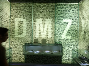 An exhibit from the DMZ museum 